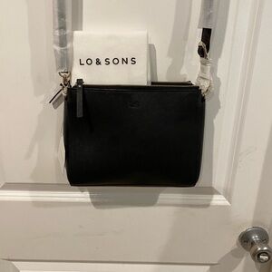 Lo & Sons Classic Black Crossbody Bag